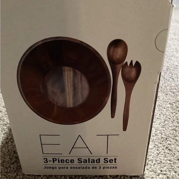 New the Cellar , Acacia Wood 3 Piece Salad Set, Created for Macy's - Picture 8 of 10